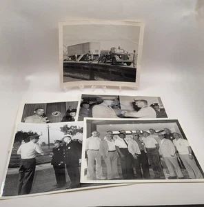 Lotto di 5 foto 8x10 US Navy armi stazione foca spiaggia vigili del fuoco archivio - Foto 1 di 2