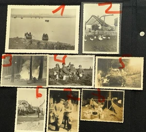 8X German ww2 Front Gefangene shot down Polish plane Poland Polen Photo album - Picture 1 of 9
