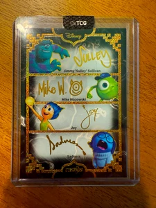 2025 Disney Cosmos | Sulley, Mike, Joy, Sadness 1/1 Four Signature CDT-FSBG-09 - Picture 1 of 6