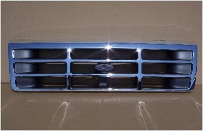 Parrilla cromada 92 96 Ford Truck & Bronco F150 F250 F350 F450 OEM tipo FO1200173 Foto 1 de 2