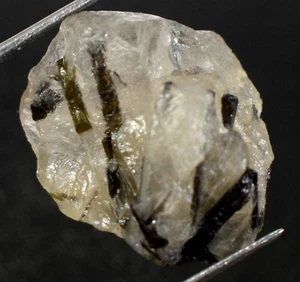 24.60 Ct Natural Black Rutile Quartz Raw High Quality Gemstone Healing Rough - Picture 1 of 9