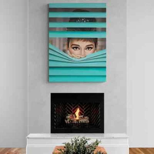 Audrey Hepburn Eyes Poster Vintage Movie Star Wall Art Hollywood Star Decor - Picture 1 of 5