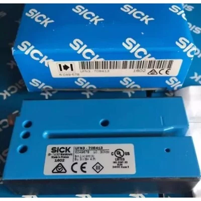NEW Sick UFN3-70B413 6049678 UFN370B413 Spot Label Photoelectric Sensor Encoder - Image 1 of 4