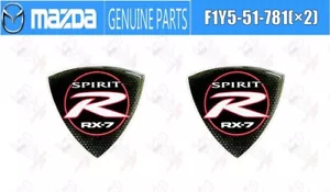 Juego de insignias emblema Mazda RX8 RX-8 SPIRIT R F1Y5-51-781 X2 OEM genuino - Imagen 1 de 10