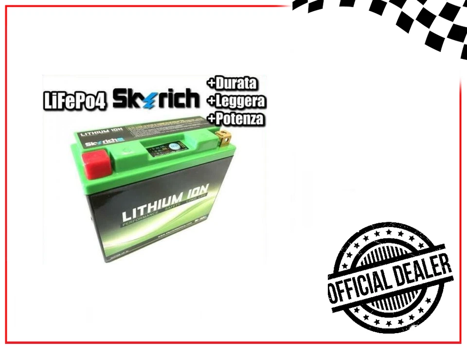 BATTERIA A LITIO SKYRICH HJT12B-FP PER DUCATI 1200 MULTISTRADA 2010 - 15 =YT12B - Image 1 of 1