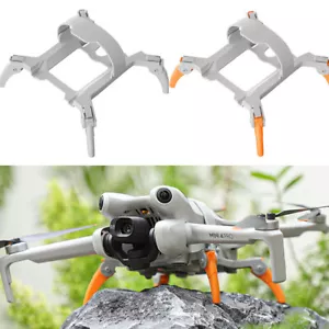 For DJI Mini 4 Pro FOLDING LANDING GEAR LEGS FEET HEIGHT EXTEND RISER Bracket - Picture 1 of 16