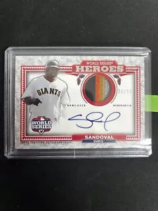 Pablo Sandoval 2014 Topps Update World Series Heroes Auto Relic /10 Giants MLB - Picture 1 of 2