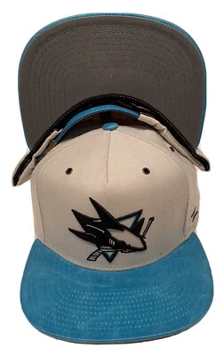 Zephyr NHL San Jose Sharks "Marble" 5 Panel Flat Bill Strap-back Hat NWT - Image 1 of 4