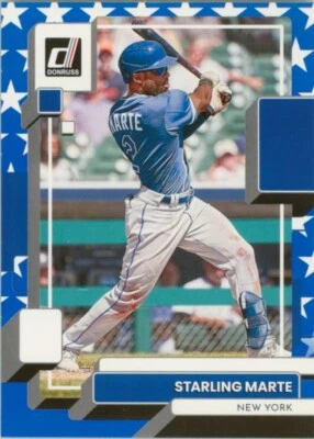 Starling Marte 2022 Panini Donruss Independence Day #206 New York Mets - Image 1 of 2