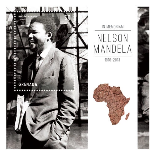 Grenada 2013 - President Nelson Mandela - Souvenir Stamp Sheet Scott #3970 - MNH - Image 1 of 1