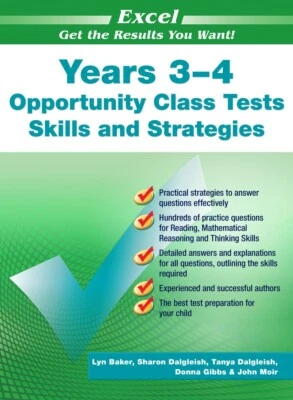 Excel Test Skills Opportunity Class (OC) Test Skills and Strategies Yr 3–4 2023 - Image 1 of 4