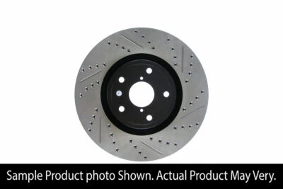 StopTech Sport Drilled Slotted Brake Rotor Front Left for WRX STi 05-17 EJ257 - Image 1 of 4
