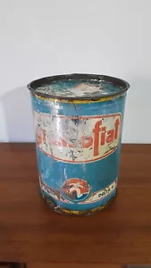 LATTA LATTINA VINTAGE GRASSO FIAT NIZZOLI LUBRIFICANTI TORINO - Foto 1 di 6