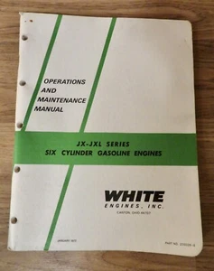 Hercules JX JXL Series 6 Cyl Gas Engine Operations & Maintenance Manual NICE! - Picture 1 of 16