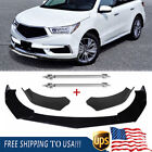 For Ford Mustanggt Focus Mondeo Front Bumper Lip Splitter Spoiler+Silver Support