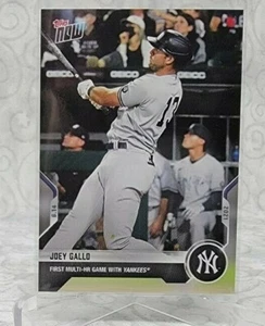 Joey Gallo - 2021 MLB TOPPS NOW Card 659 First Yankees - Blue Parallel #47 /49 - Picture 1 of 2