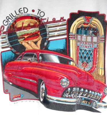 Camiseta de coche Lowrider vintage XL para hombre años 80 puntada única camiseta de coche clásico EE. UU. Foto 1 de 4