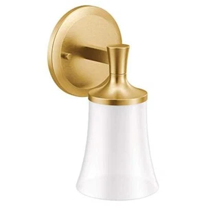 Moen YB0361BG Flara 1-Light Bath Bathroom Vanity Fixture, Brushed Gold - Picture 1 of 1
