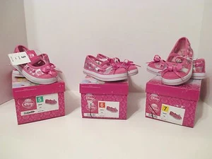 NIB Girls DISNEY PINK SPARKLE PRINCESS Rubber Sole Ballet Style Shoe~SZ 5, 6, 7 - Picture 1 of 11