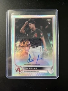 2022 Topps Chrome Rookie Autografi Rifrattori #RALF Luis Frias Diamondbacks - Foto 1 di 2