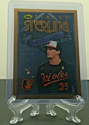 2023 Topps Finest Flashbacks Adley Rutschman Sterling Rookie Card RC #16 Orioles - Image 1 of 2