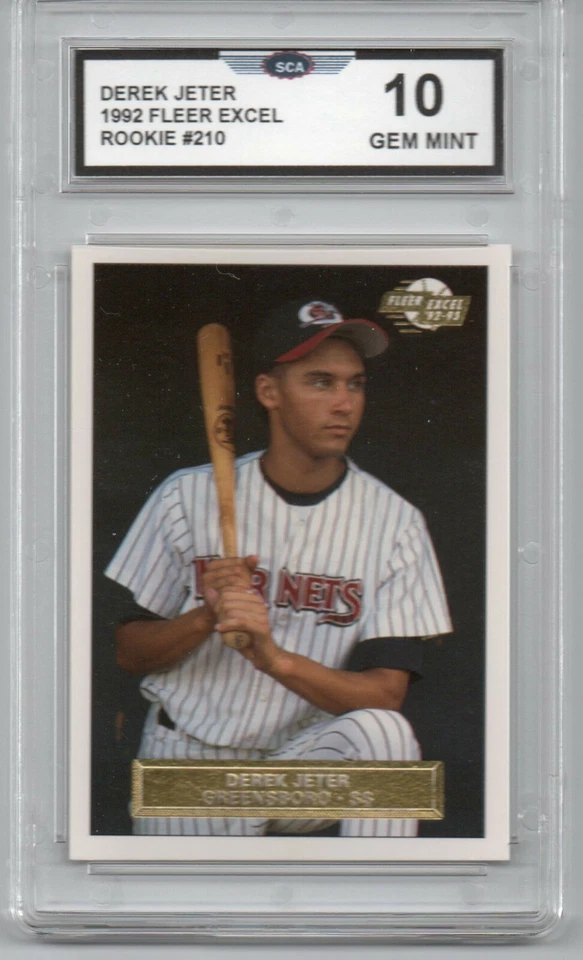 1992 FLEER EXCEL DEREK JETER ROOKIE BASEBALL CARD NY YANKEES HOF SHORTSTOP - Image 1 of 1
