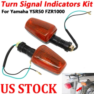 US For Yamaha YSR50 FZR1000 Rear Pair Turn Signal Indicators Winker Blinker Kit - Picture 1 of 8