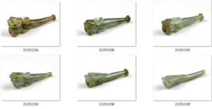 Nephrite Jade Stone Cigarette Holder Hand Carved Dragon Stone Tobacco Pipe - Picture 1 of 13