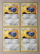 4x Klang 124/195 & 4x Klink 123/195 Pokemon card Silver Tempest NM