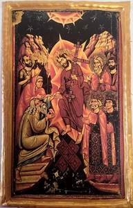The Resurrection of Jesus Christ Anastasis Mt Sinai Greek Orthodox Icon Plaque - Picture 1 of 5