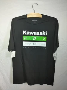 Fox Racing "Kawi Stripes" Short Sleeve Tee (Black) T-Shirt - Picture 1 of 3
