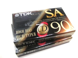 2 TDK SA 90 High Bias Typ II leere Kassetten brandneu fabrikversiegelt - Bild 1 von 8