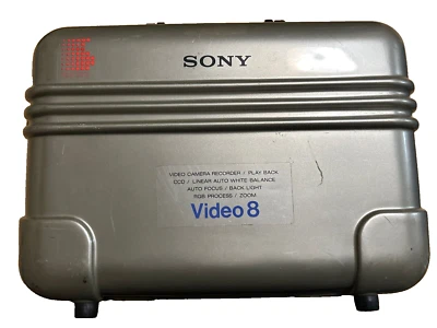 复古索尼 Handycam 摄像机硬质手提箱包视频 8 保护壳 — 第 1/4 张图片