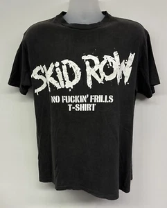 Vintage 90s Skid Row Shirt 1991 1992 Tour Concert No Frills Size XL - Picture 1 of 10