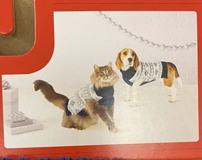 NWT Target Wondershop Blue Snowflake Cat Dog Pet Knit Winter Sweater Small