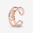 *Brand New* Pandora Me 14K Rose Gold Plated Love Open Polished Ring 180077C00-44