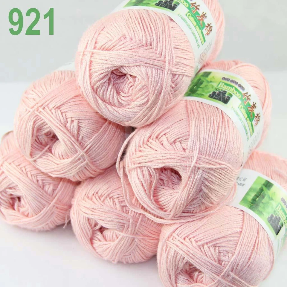 Sale Lot 6SkeinsX50g Soft Bamboo Cotton Baby Wrap Hand Knitting Crochet Yarn 921 - Image 1 of 4