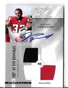 Jerious Norwood 2006 Hot Prospects 3C camisetas cuádruples + autógrafo certificado # novato - Imagen 1 de 1