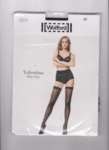 Medias Valentina Stay up by Wolford M negras Stay Up flor - Imagen 1 de 3