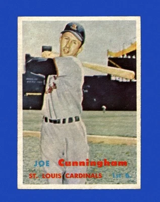 1957 Topps Set-Break #304 Joe Cunningham VG-VGEX (crease) *GMCARDS* - Image 1 of 2