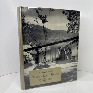 Western Ranch Houses Hardcover Illustrated Book Cliff May 1st Edition 1958 VGC+ - Picture 1 of 18