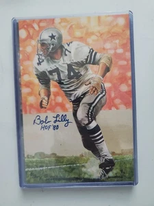 Bob Lilly Signed Goal Line Art GLAC- AUTOGRAPHED Auto HOF - Picture 1 of 1