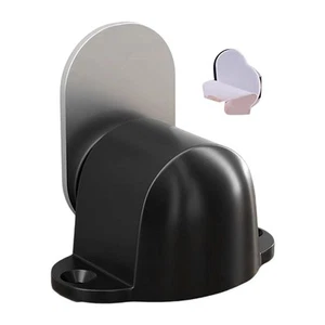 Magnetic Door Stopper Zinc Alloy Wall Mounted Installation Home Office - Photo 1/12
