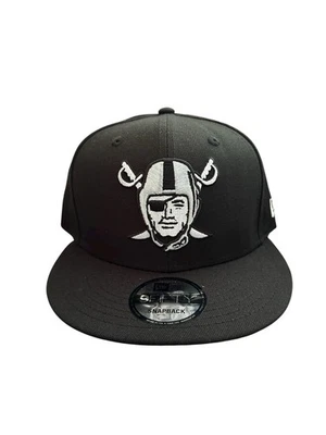 Las Vegas Raiders No Shield Pirate Head New Era 9fifty Snapback Hat OSFM Soldout - Image 1 of 4