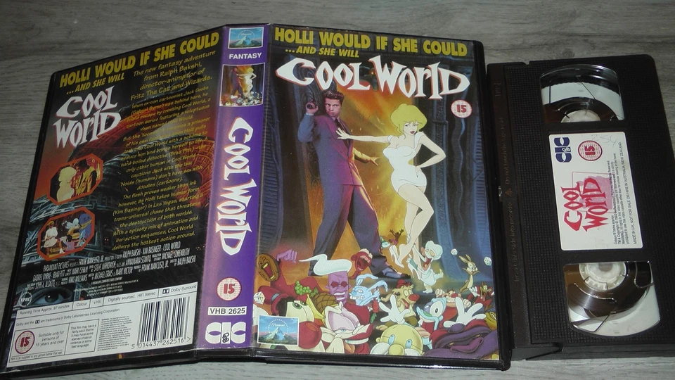 Cool World VHS Video Tape Ex Rental Big Box Cert CIC - Image 1 of 1