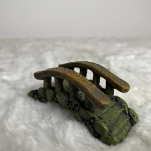 Mini gnome Garden green bridge 2.75“ Statue doll house miniature outdoor indoor - Picture 1 of 11
