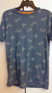 Cat & Jack Jugend T-Shirt Dinosaurier Alligatoren Löwen & Schlangen leichter blau Größe 16 XL - Bild 1 von 2