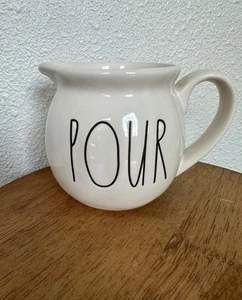 Rae Dunn White "Pour" Creamer Pitcher Artisan  Collection by Magenta - Picture 1 of 3