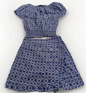 Girls Size 10-12 Floral Spring Easter Outfit Two-piece Shirt Skort NWT - Picture 1 of 6