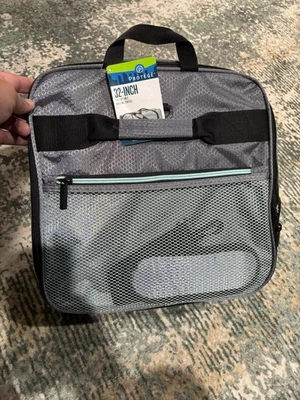 Protege 32 inch Compactible Rolling Duffel Bag Grey Collapsible Travel Carry - Image 1 of 4